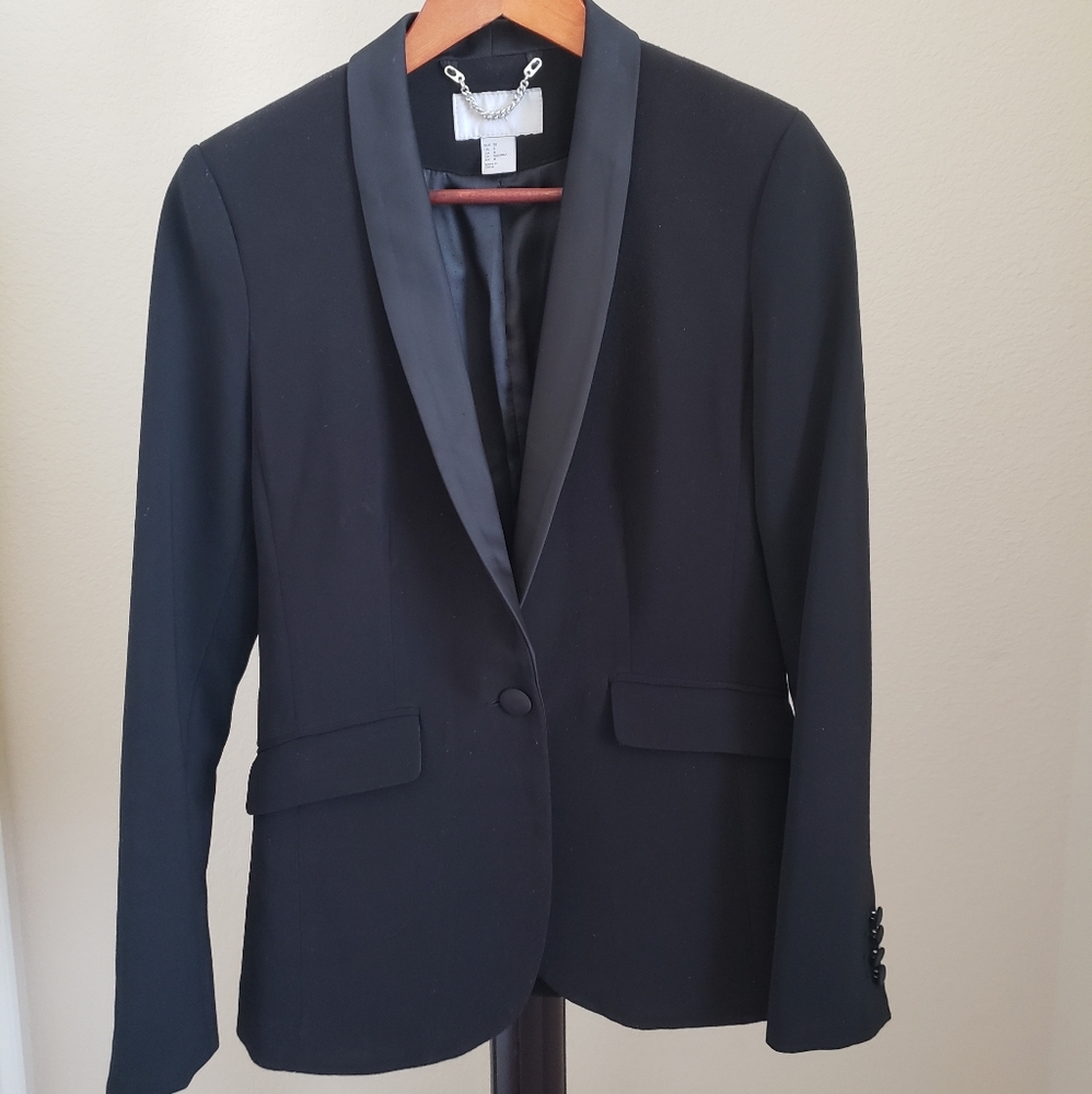 Women's H&M Black Fitted Blazer